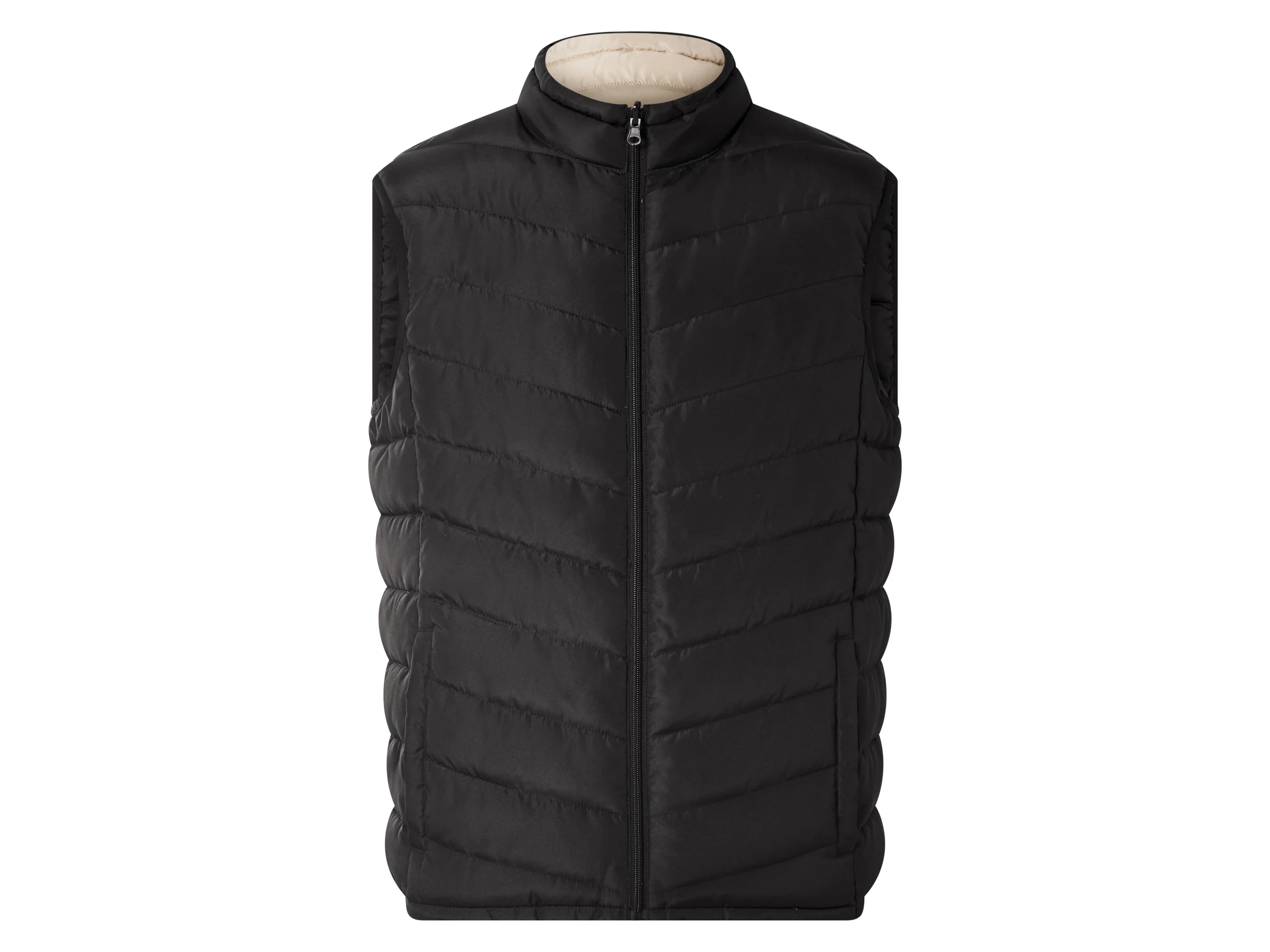 ESMARA MEN Herren Wendeweste (schwarz/beige, XXL (60/62)) – Bild 3 von 4