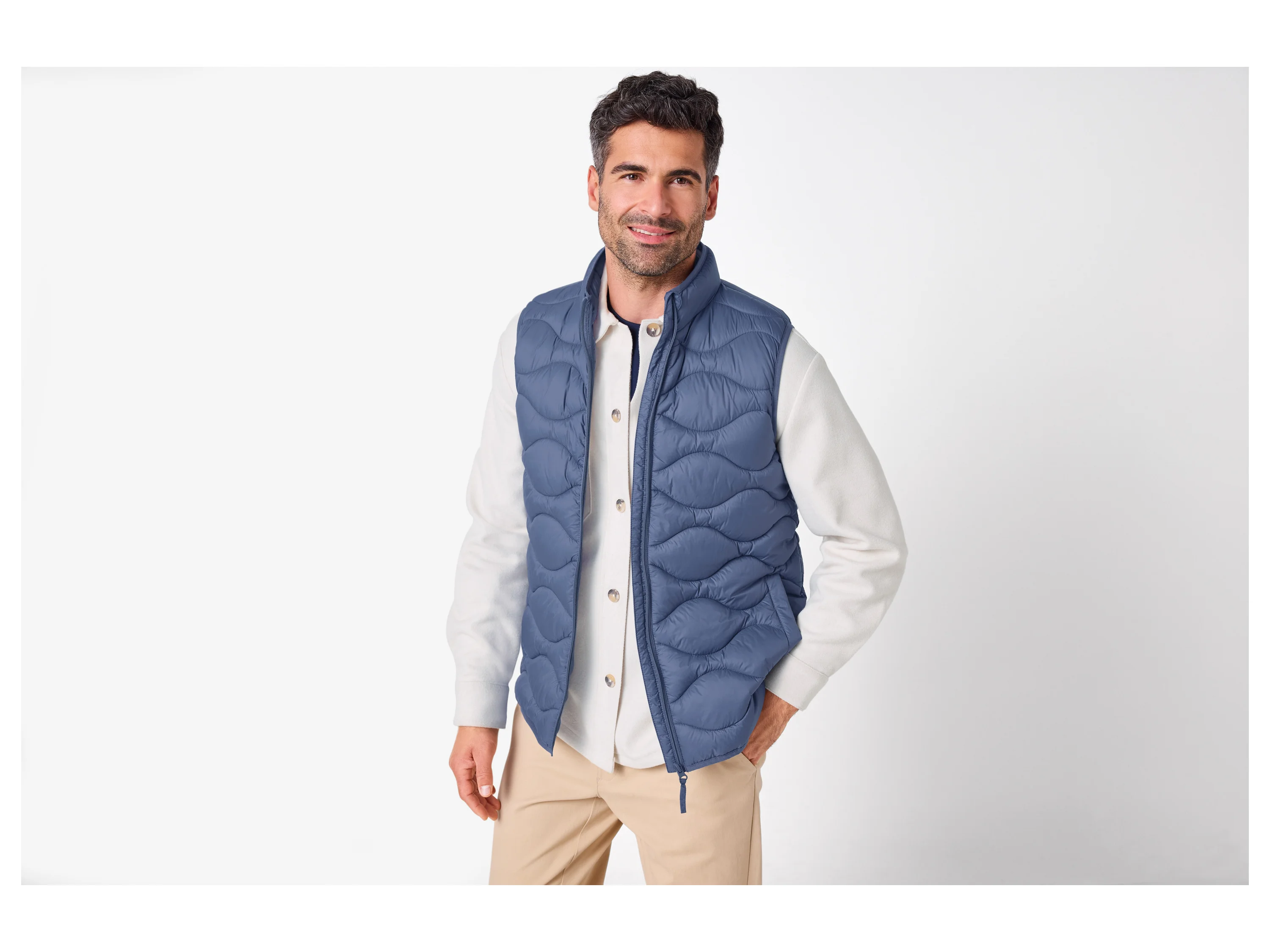 ESMARA MEN Herren Weste Lightweight (Blau, L (52/54)) – Bild 2 von 4