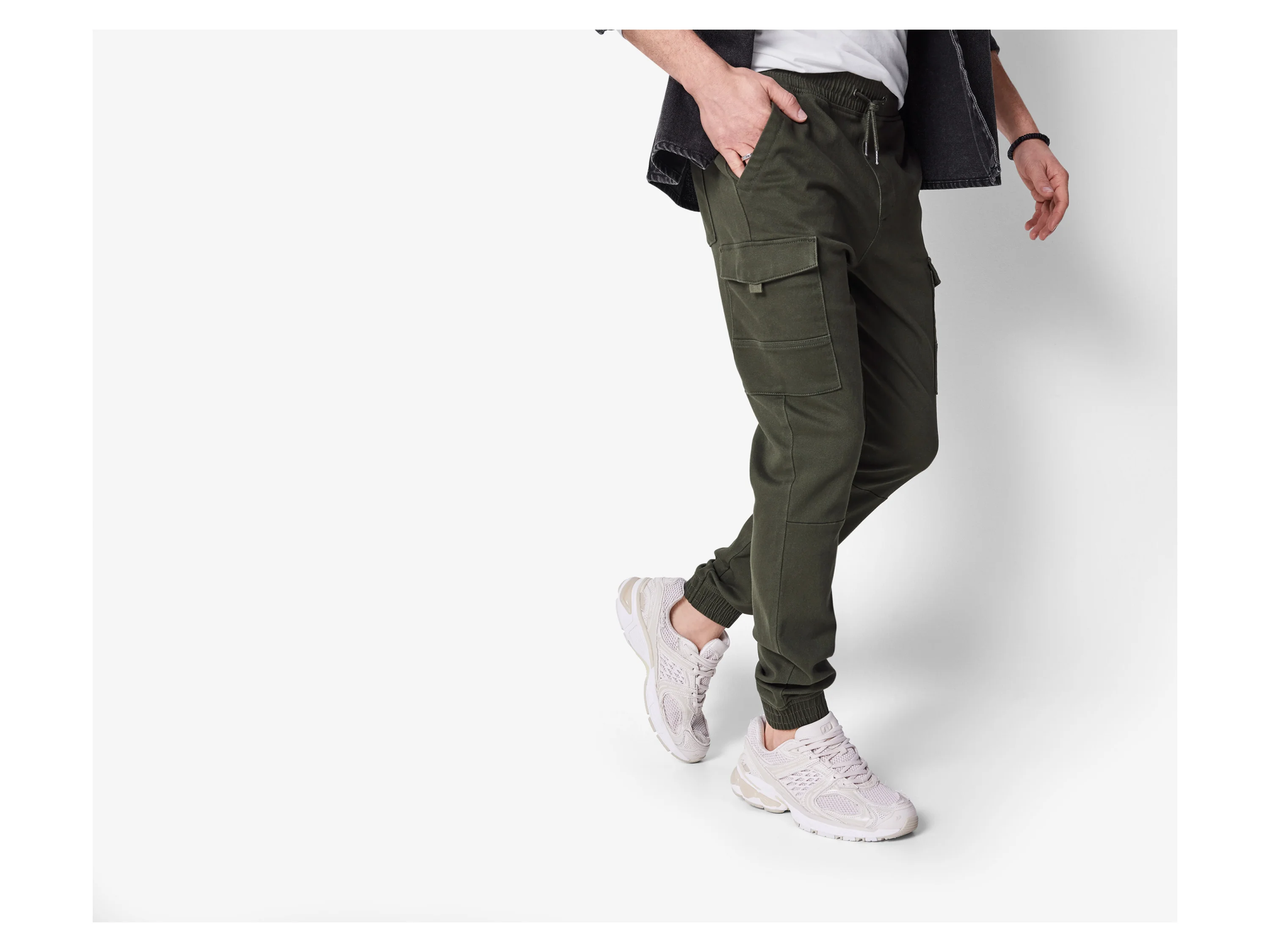 ESMARA MEN Joggers / Cargo-Joggers (Olive, S (44/46)) – Bild 2 von 4