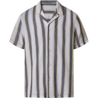 ESMARA MEN Musselin-Freizeithemd (Weiß/Grau, S (37/38))