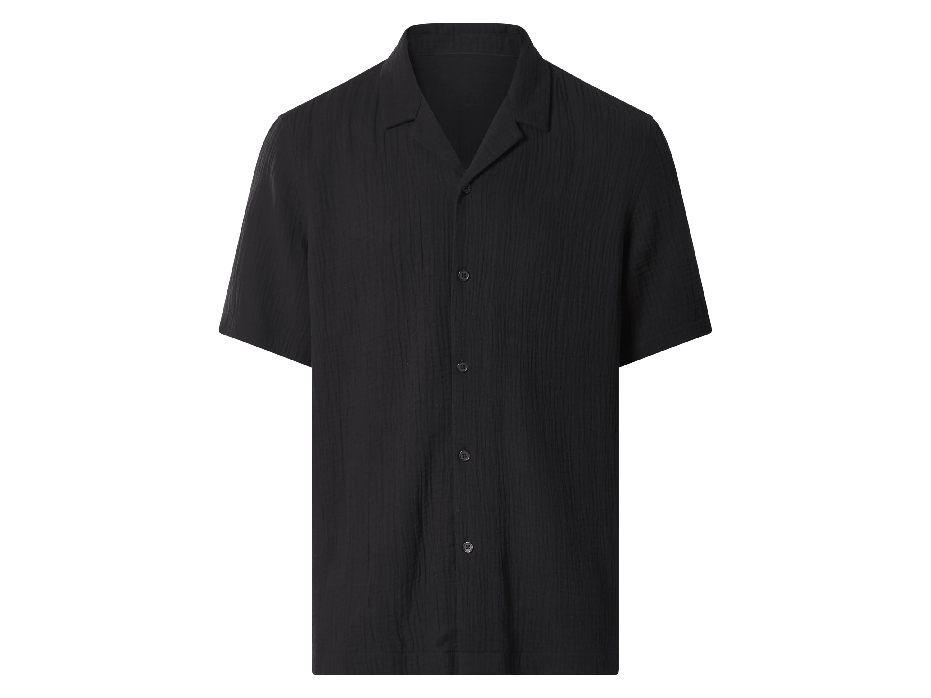 ESMARA MEN Musselin-Pyjama (Schwarz, S (44/46)) – Bild 3 von 4
