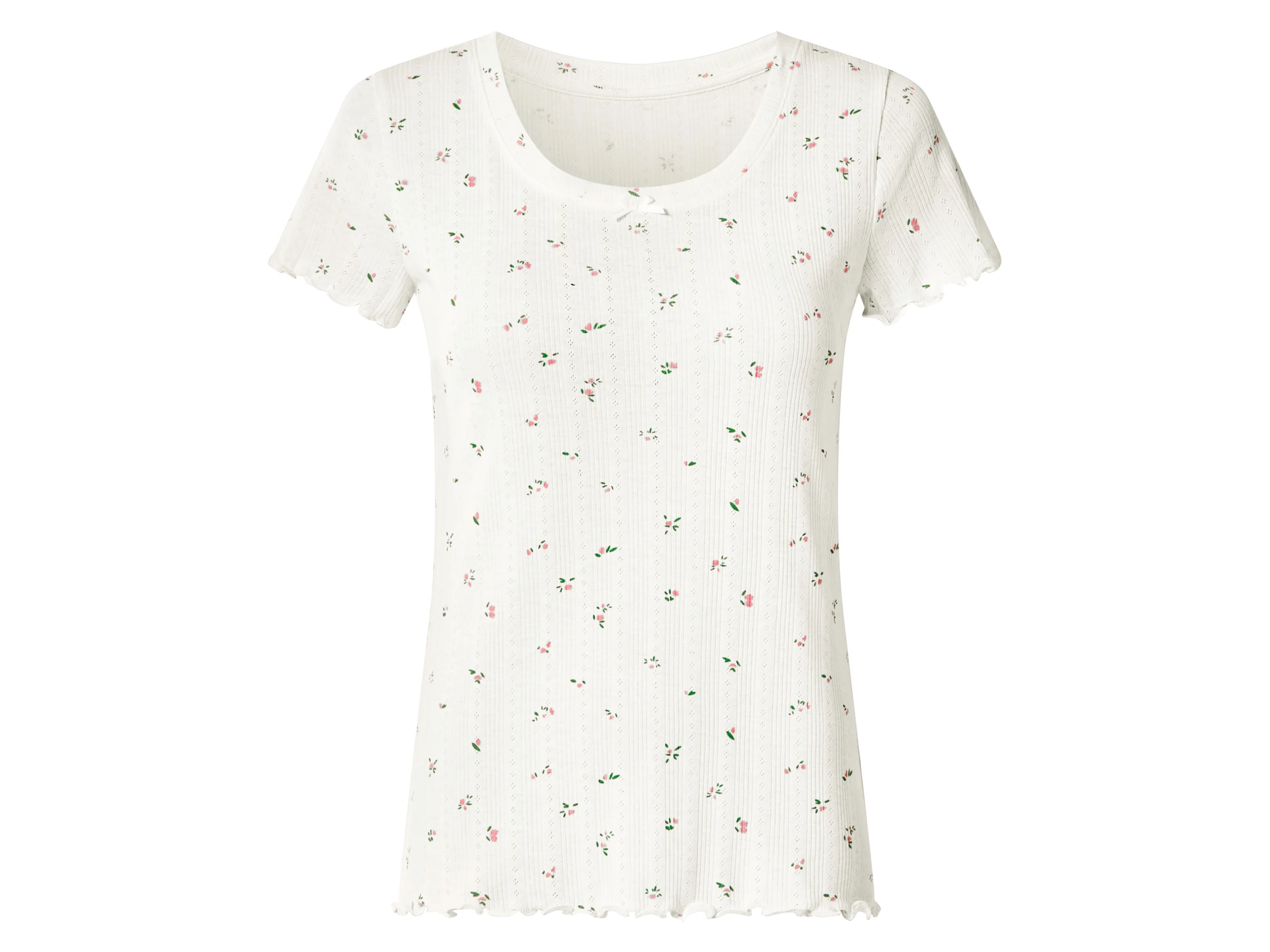 ESMARA® Pointelle-Pyjama (Weiß, M(40/42)) – Bild 4 von 4
