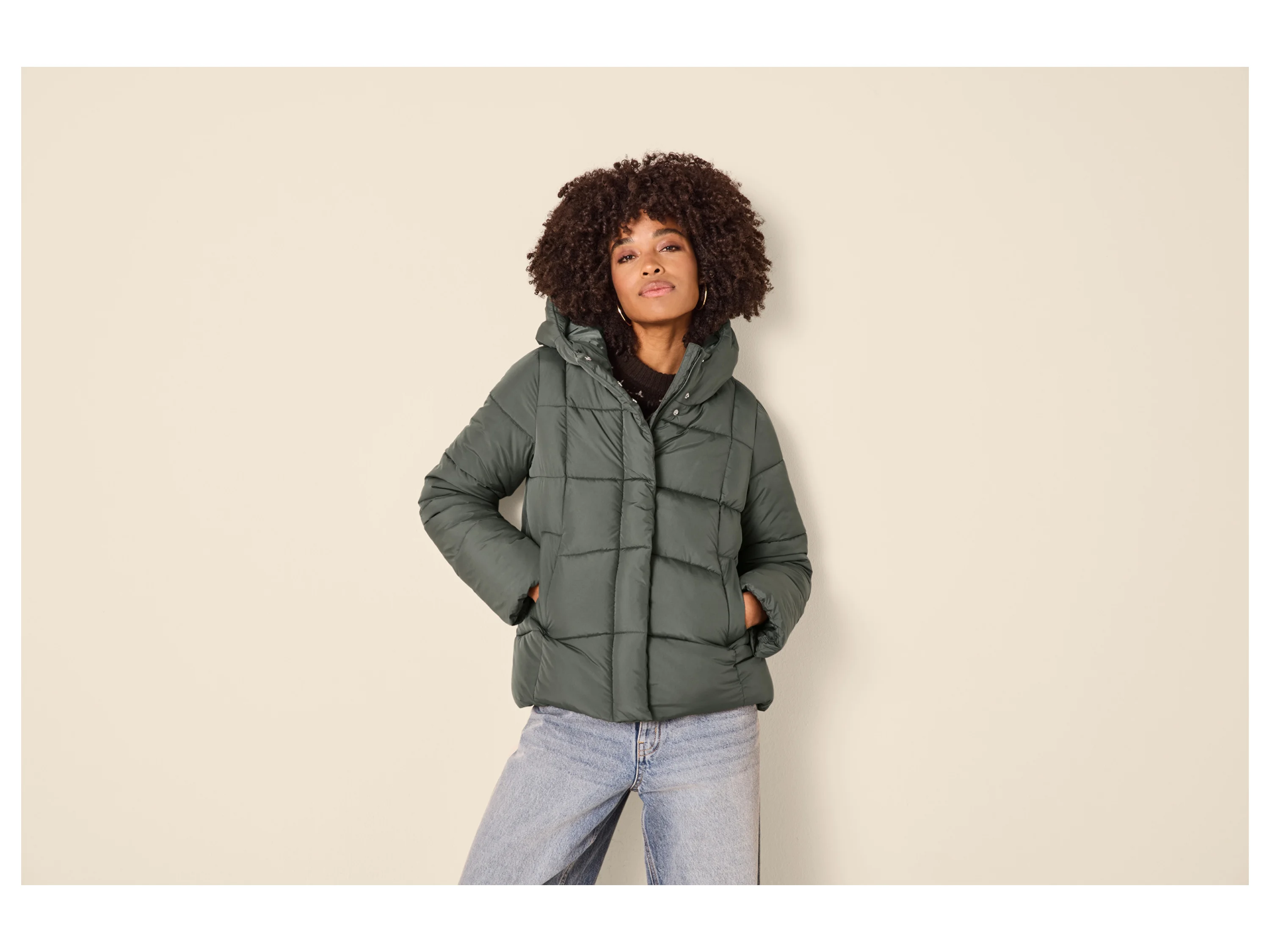 ESMARA® Premium Damen Thermosteppjacke (Grün, L(44/46)) – Bild 2 von 4