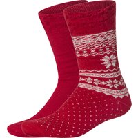 ESMARA® Thermosocken, 2 Paar (Rot, 39-42)