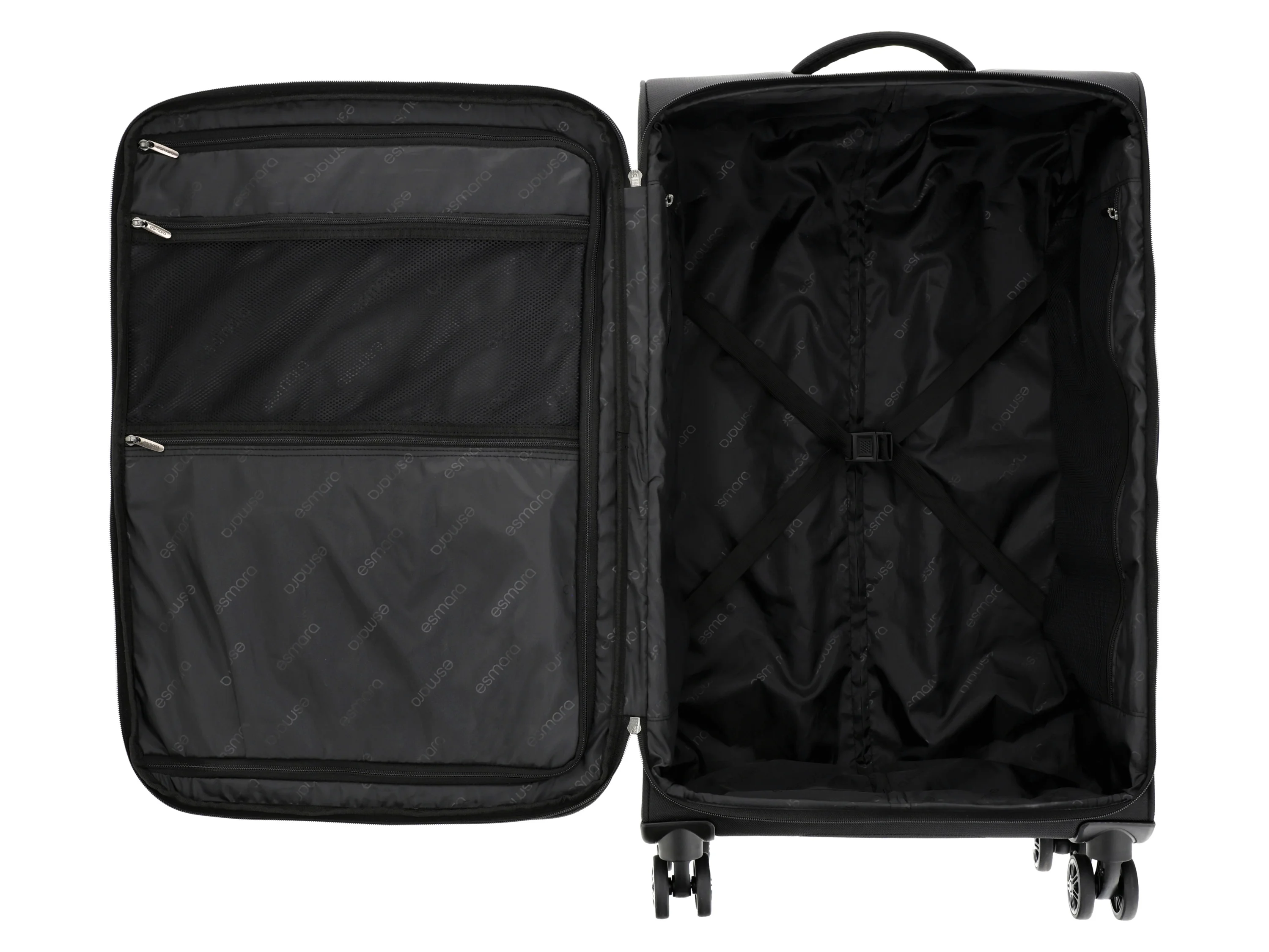 ESMARA® Trolley-Reisekoffer, schwarz, 62/69 L – Bild 3 von 4