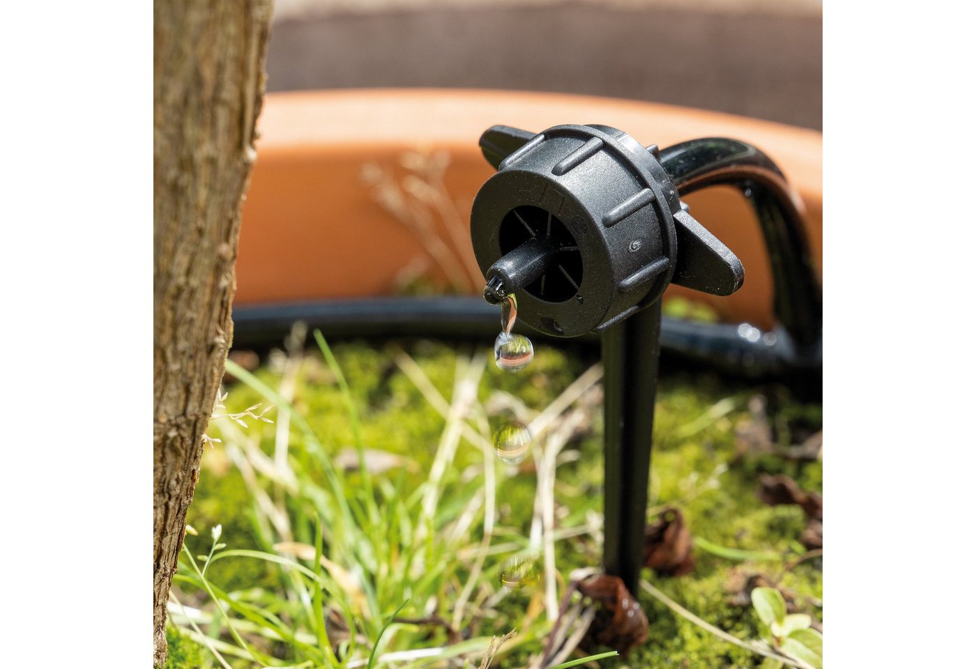 esotec Bewässerungssystem Solar Pflanzen-Bewässerungssystem WaterDrops 50 Tropfer Garten 101120, (Komplettset), Tröpchen Bewässerungssystem – Bild 4 von 5