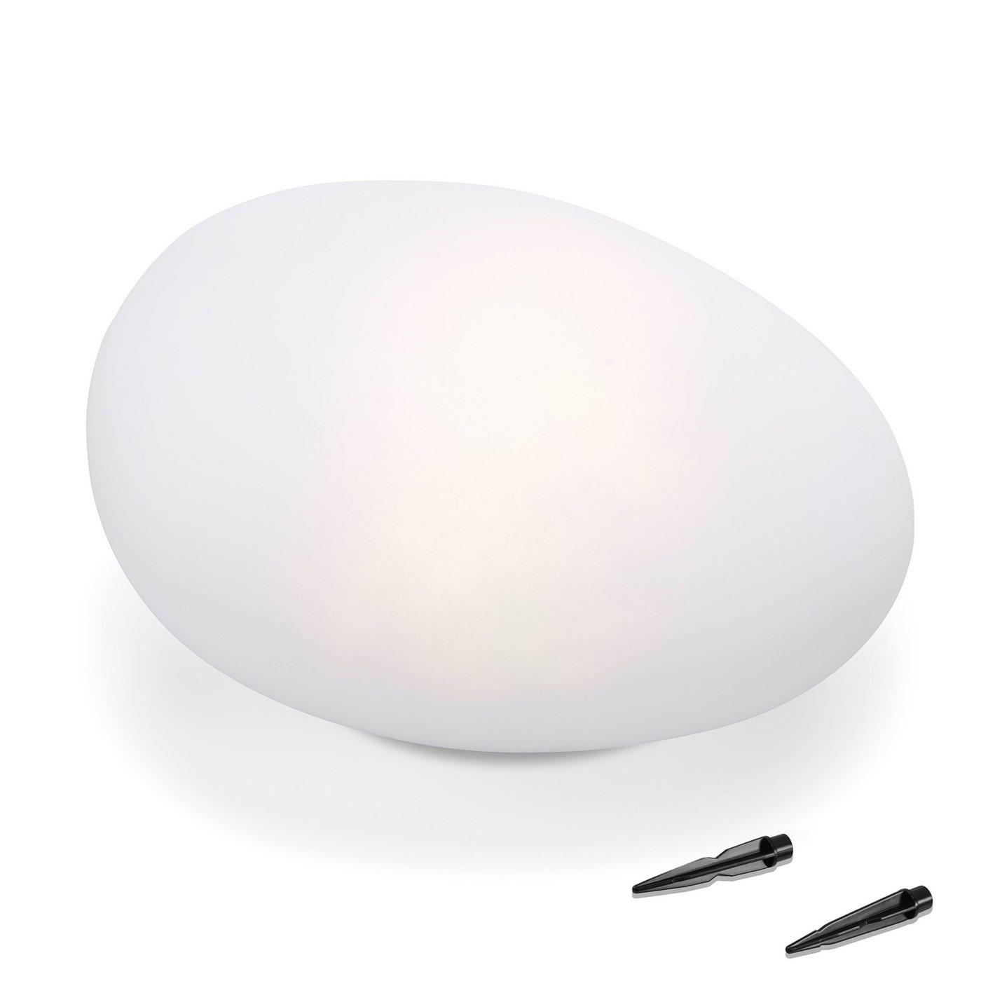 esotec LED Gartenleuchte Solar Steinleuchte Smart Stone 7 Leuchtfarben Farbwechsel 106102, Dauerlicht, Farb-Wechsellicht, automatisches Einschalten bei Dämmerun – Bild 2 von 5