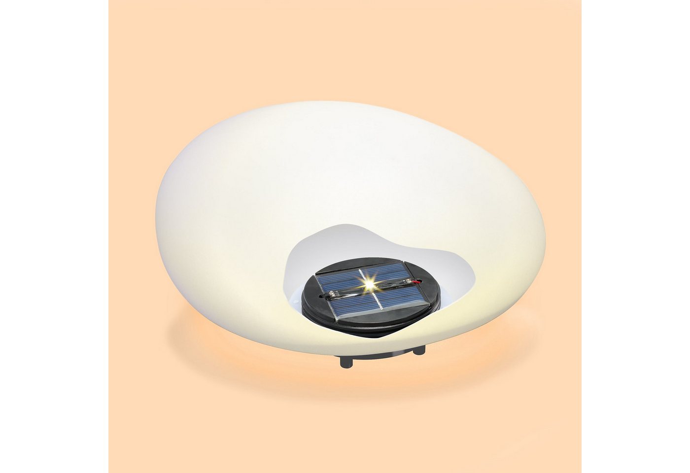 esotec LED Gartenleuchte Solar Steinleuchte Smart Stone 7 Leuchtfarben Farbwechsel 106102, Dauerlicht, Farb-Wechsellicht, automatisches Einschalten bei Dämmerun – Bild 5 von 5