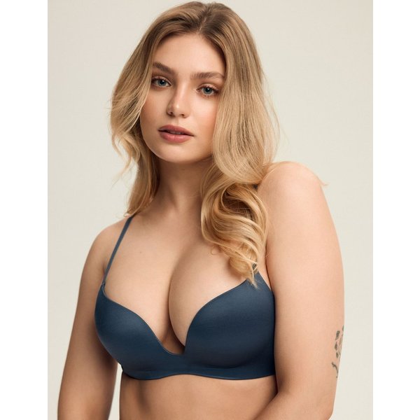 ESOTIQ Push-up-BH Super-Push-up-BH Shapy, Plunge-Dekolleté, glatte Cups