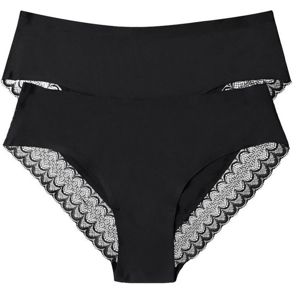 ESOTIQ Slip Slip Parisa im 2er Pack, nahtlos, lasergeschnittene Kanten (2er-Pack)