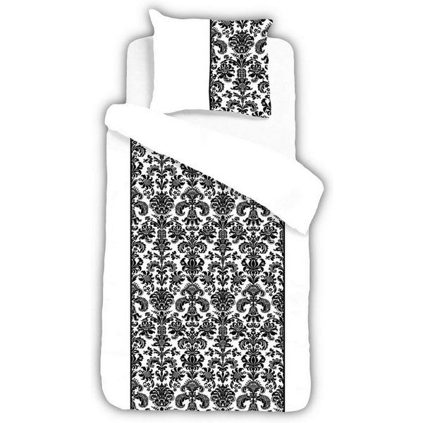 ESPiCO Bettwäsche Barock, Renforcé, 2 teilig, Ornamente, Orientalisches Muster, Schwarz-Weiß-Optik
