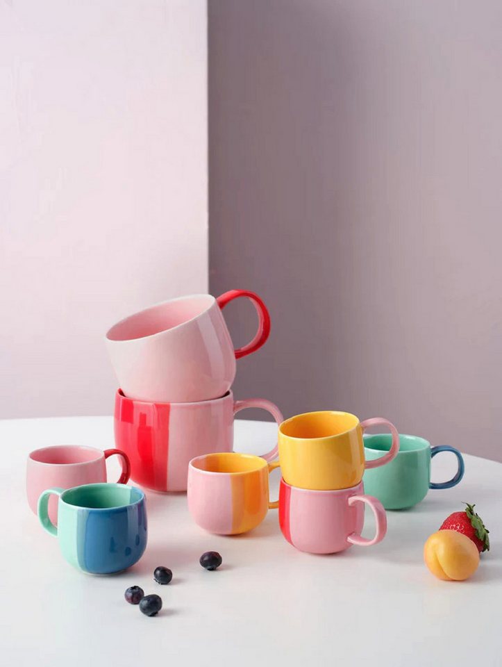 ASA SELECTION Espressotasse ASA Selection joy Espressotasse, strawberry smoothie Ø6,2 cm 0,09l, Porzellan – Bild 3 von 4