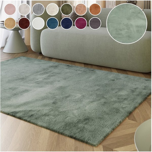 Esprit Hochflor-Teppich Alice ESP-4377, Kunstfell, rechteckig, Höhe: 25 mm, Kaninchenfell-Haptik, besonders weich und dicht, für alle Räume