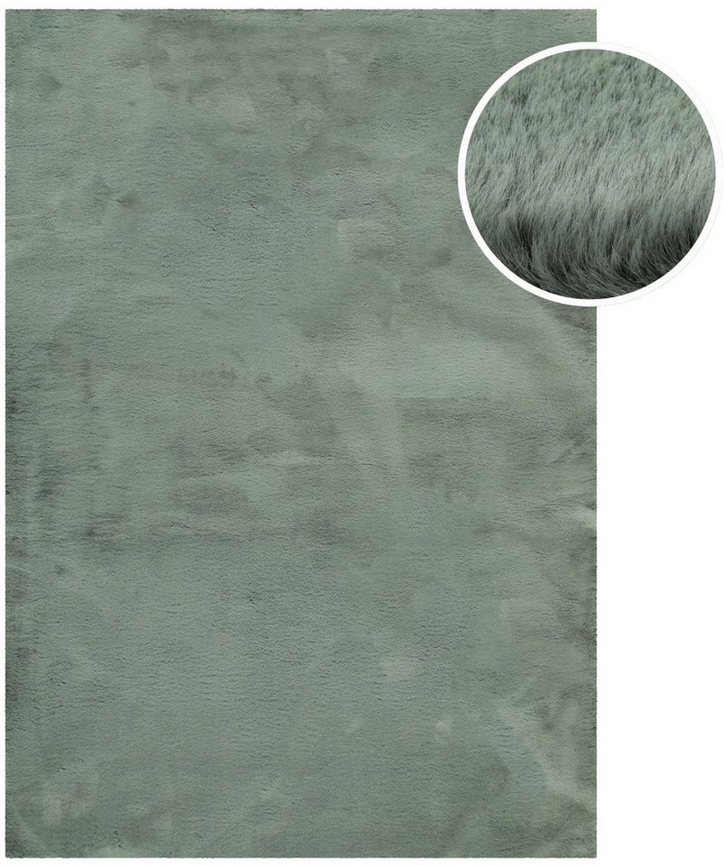 Esprit Hochflor-Teppich Alice ESP-4377, Kunstfell, rechteckig, Höhe: 25 mm, Kaninchenfell-Haptik, besonders weich und dicht, für alle Räume – Bild 2 von 5