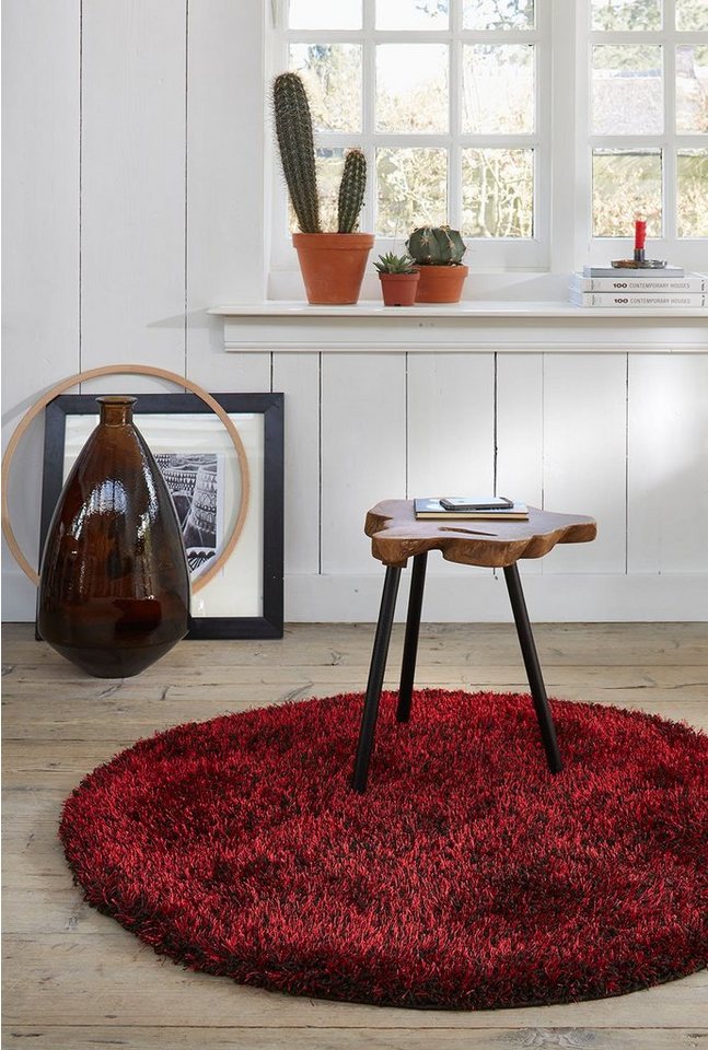 Esprit Hochflor-Teppich Cosy Glamour 2.0, rund, Höhe: 40 mm, Langflor, Shaggy, weicher Teppich, Wohnzimmer – Bild 4 von 5
