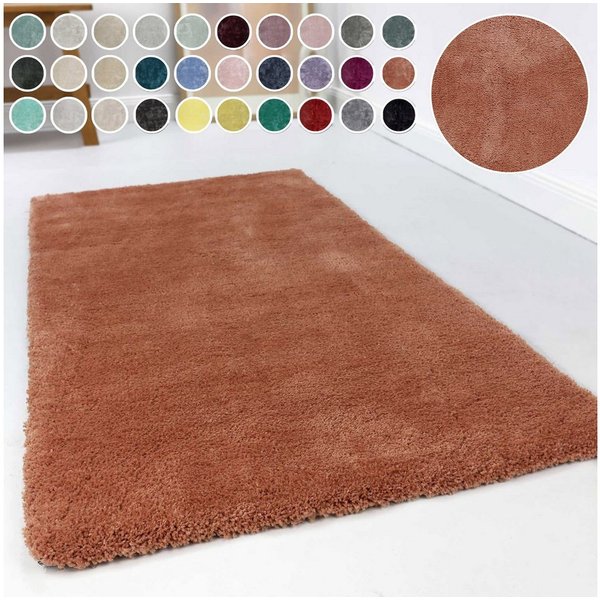 Esprit Hochflor-Teppich Relaxx ESP-4150, rechteckig, Höhe: 25 mm, Wohnzimmer, sehr große Farbauswahl, weicher dichter Hochflor