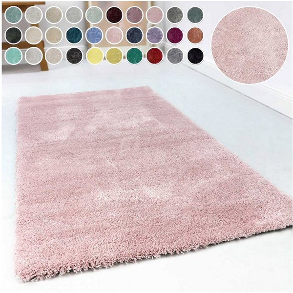Esprit Hochflor-Teppich Relaxx ESP-4150, rechteckig, Höhe: 25 mm, Wohnzimmer, sehr große Farbauswahl, weicher dichter Hochflor