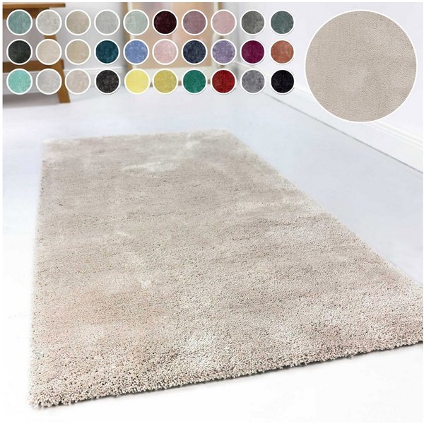 Esprit Hochflor-Teppich Relaxx ESP-4150, rechteckig, Höhe: 25 mm, Wohnzimmer, sehr große Farbauswahl, weicher dichter Hochflor