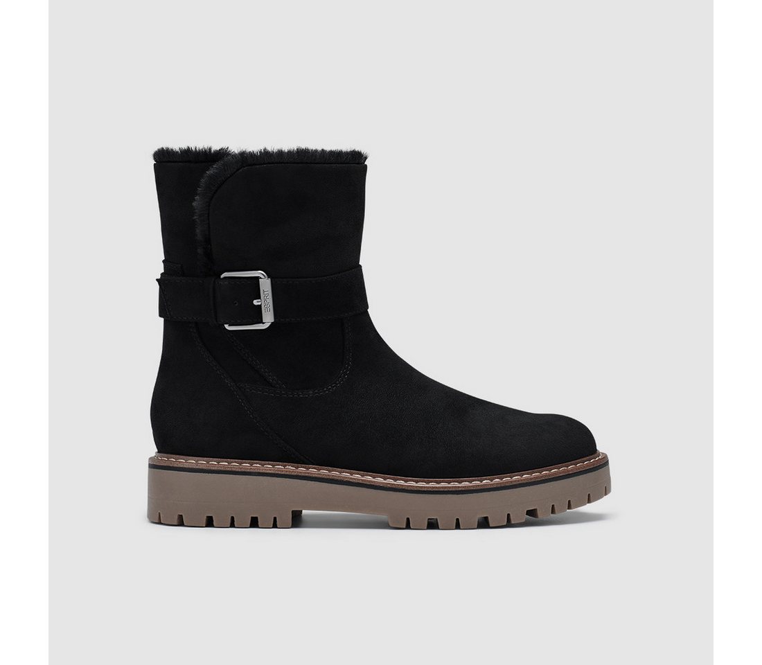 Esprit SAN REMO Winterboots Stiefelette, Boots mit Warmfutter und Zierschnalle am Schaft – Bild 2 von 4