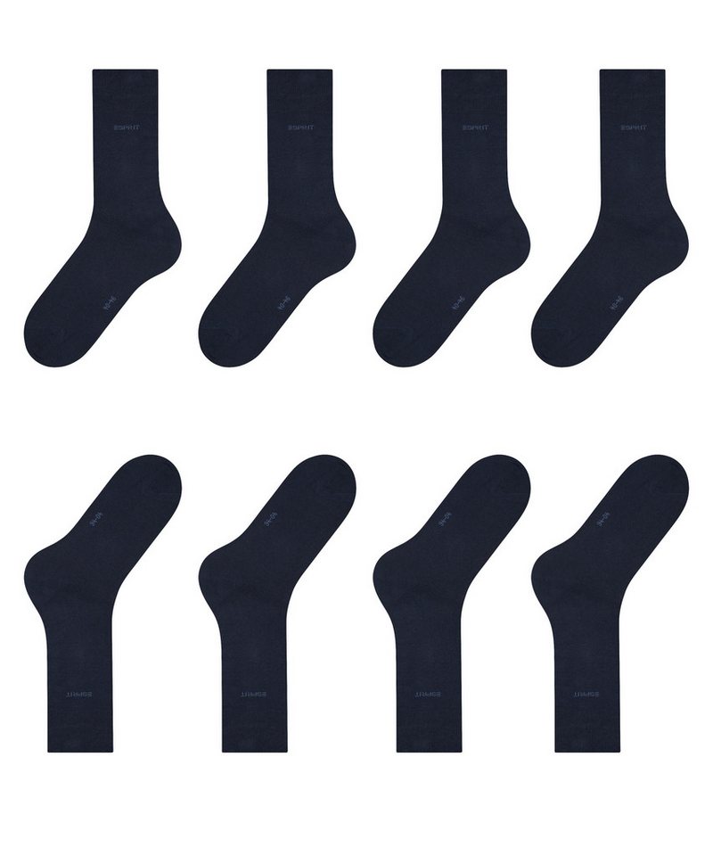 Esprit Socken Solid (4 Paar) uni Socken, Basic Vorteilspack, wadenhoch – Bild 5 von 5