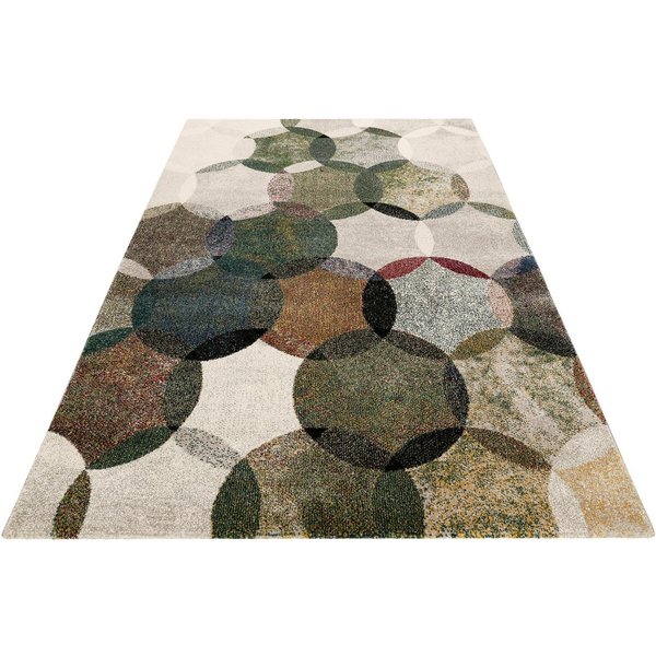 Esprit Teppich Modernina ESP-3378, rechteckig, Höhe: 13 mm, weicher Kurzflor in modernem Design, Wohnzimmer, Schlafzimmer, bunt