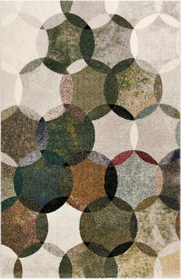Esprit Teppich Modernina ESP-3378, rechteckig, Höhe: 13 mm, weicher Kurzflor in modernem Design, Wohnzimmer, Schlafzimmer, bunt – Bild 2 von 5