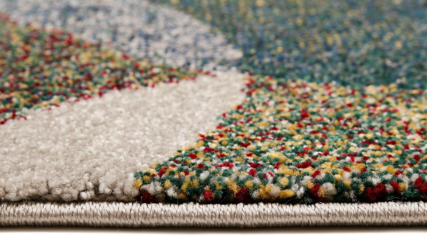 Esprit Teppich Modernina ESP-3378, rechteckig, Höhe: 13 mm, weicher Kurzflor in modernem Design, Wohnzimmer, Schlafzimmer, bunt – Bild 5 von 5