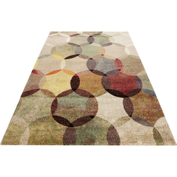 Esprit Teppich Modernina ESP-3378, rechteckig, Höhe: 13 mm, weicher Kurzflor in modernem Design, Wohnzimmer, Schlafzimmer, bunt