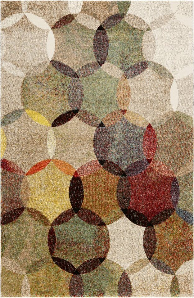 Esprit Teppich Modernina ESP-3378, rechteckig, Höhe: 13 mm, weicher Kurzflor in modernem Design, Wohnzimmer, Schlafzimmer, bunt – Bild 2 von 5