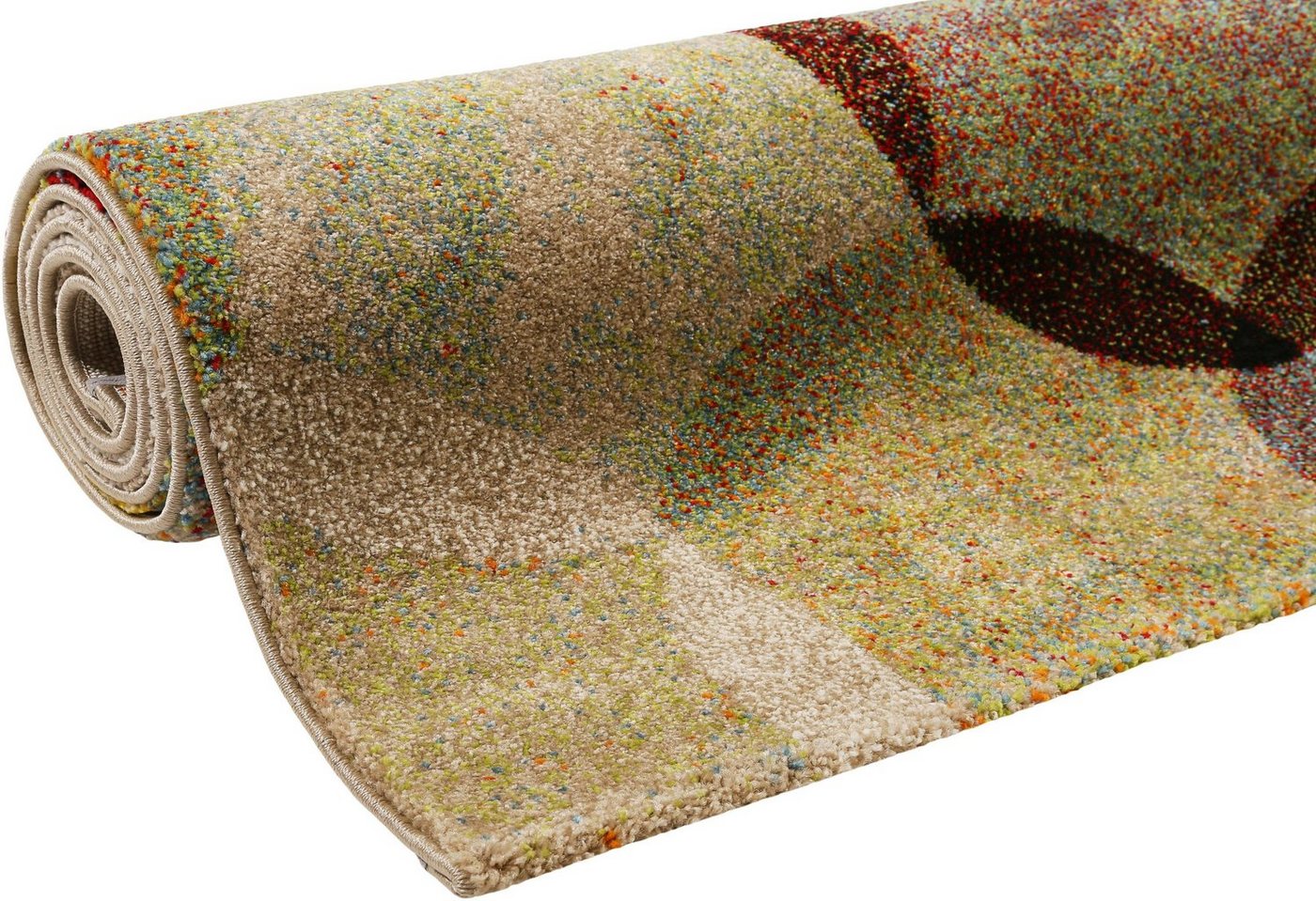 Esprit Teppich Modernina ESP-3378, rechteckig, Höhe: 13 mm, weicher Kurzflor in modernem Design, Wohnzimmer, Schlafzimmer, bunt – Bild 4 von 5
