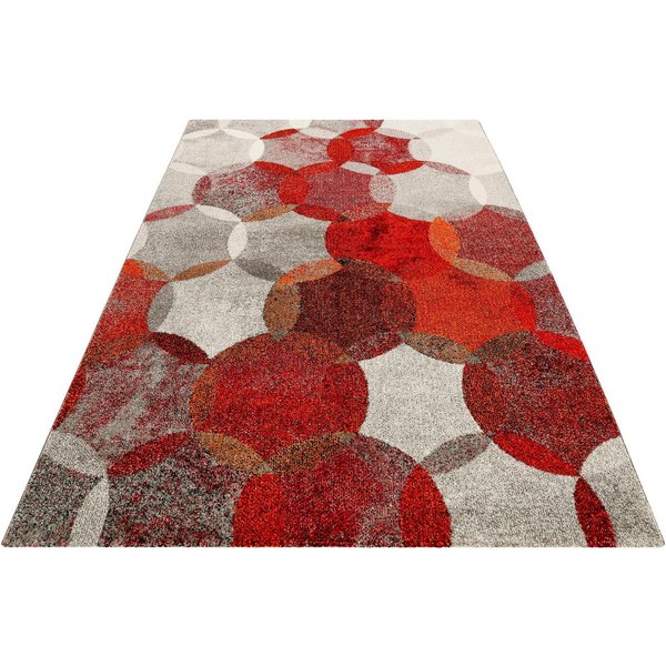Esprit Teppich Modernina ESP-3378, rechteckig, Höhe: 13 mm, weicher Kurzflor in modernem Design, Wohnzimmer, Schlafzimmer, bunt