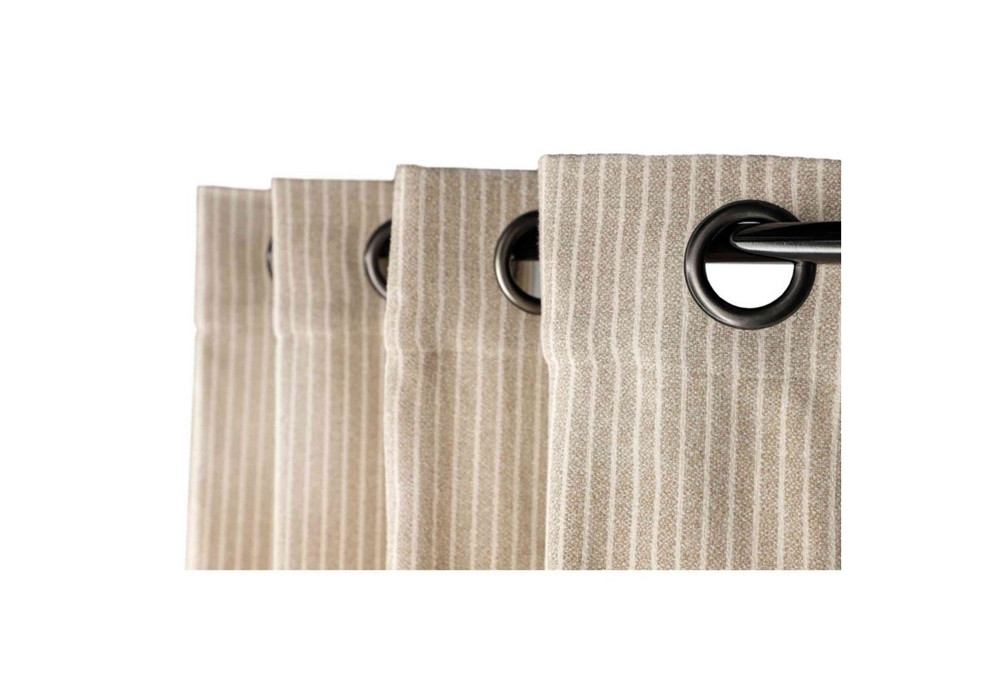 Esprit Vorhang FUN Ösenvorhang (1 St), Öse, Polyester, 140 x 250 cm in Beige – Bild 2 von 5