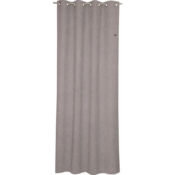 Esprit Vorhang Harp (1 St), Ösen, blickdicht, Microfaser, HxB: 250x140, Blickdicht, mit Lederlabel, (BxH) 140 x 250 cm