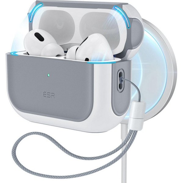 ESR Kopfhörer-Schutzhülle Orbit Hybrid HaloLock Case, Mag-Safe kompatiebel, Starke Magnete, Lautsprecherausschnitte