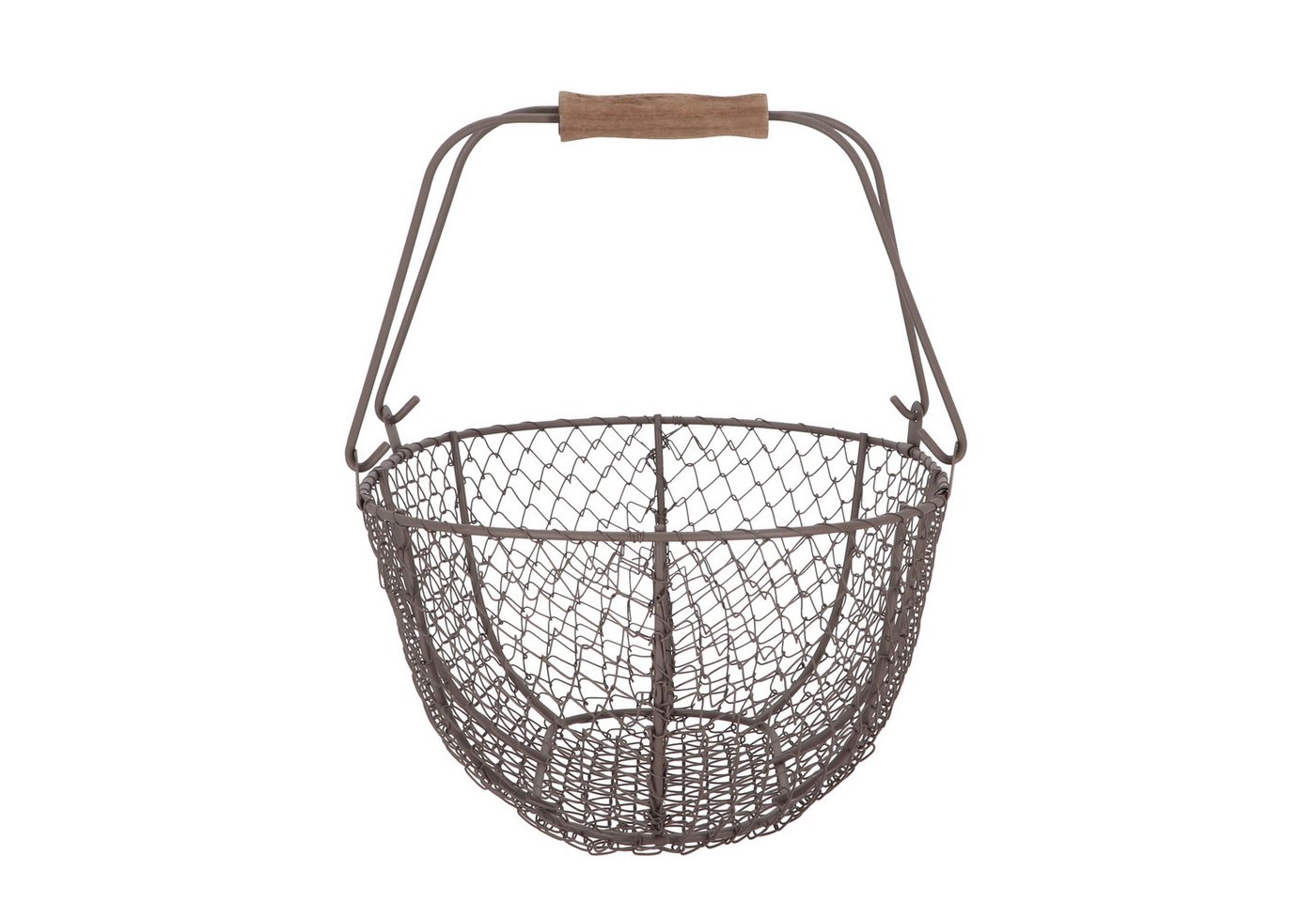 esschert design Dekokorb Gartenhelfer,Stabiler Drahtkorb für effiziente Ernte und Transport (S) (Dekokorb klein) – Bild 4 von 5