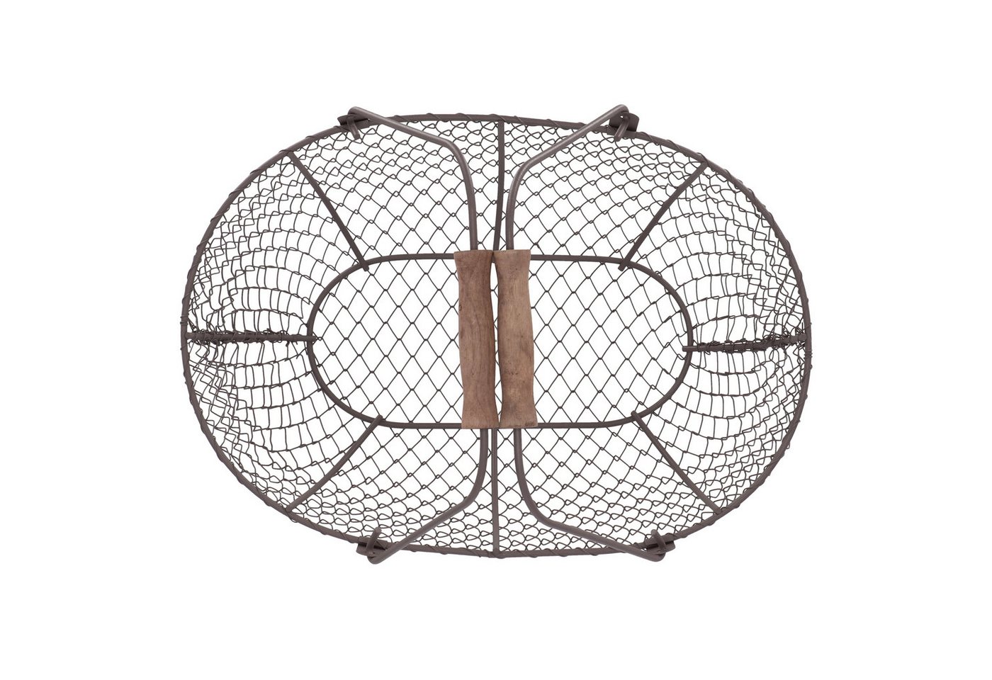 esschert design Dekokorb Gartenhelfer,Stabiler Drahtkorb für effiziente Ernte und Transport (S) (Dekokorb klein) – Bild 5 von 5