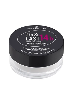 essence fix & LAST 14h make-up fixing LOOSE POWDER Fixierpuder · 9.5 g · Weiß