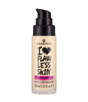 essence I LOVE FLAWLESS SKIN matt + full coverage Flüssige Foundation · 30 ml · Nude