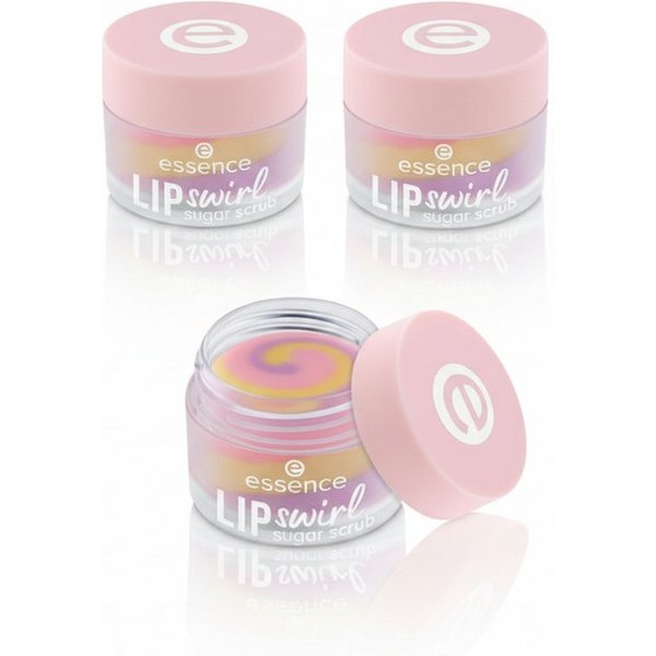 Essence Lippenpflegemittel LIP swirl sugar scrub, 3-tlg., 3-tlg., pflegend