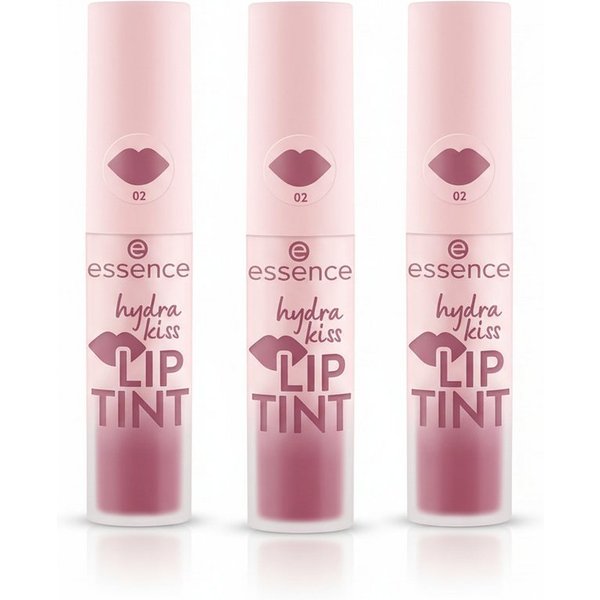 Essence Lippenstift HYDRA KISS LIP TINT, 3-tlg., hohe Deckkraft, glänzend