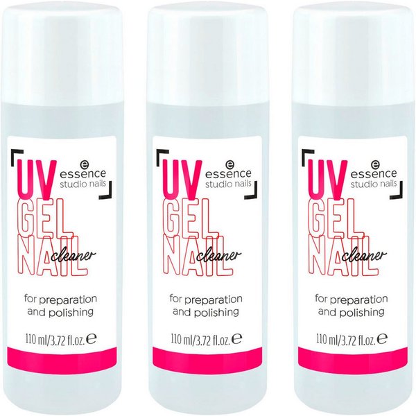 Essence Nagellack studio nails UV GEL NAIL cleaner, 3-tlg., mit leichter Anwendung
