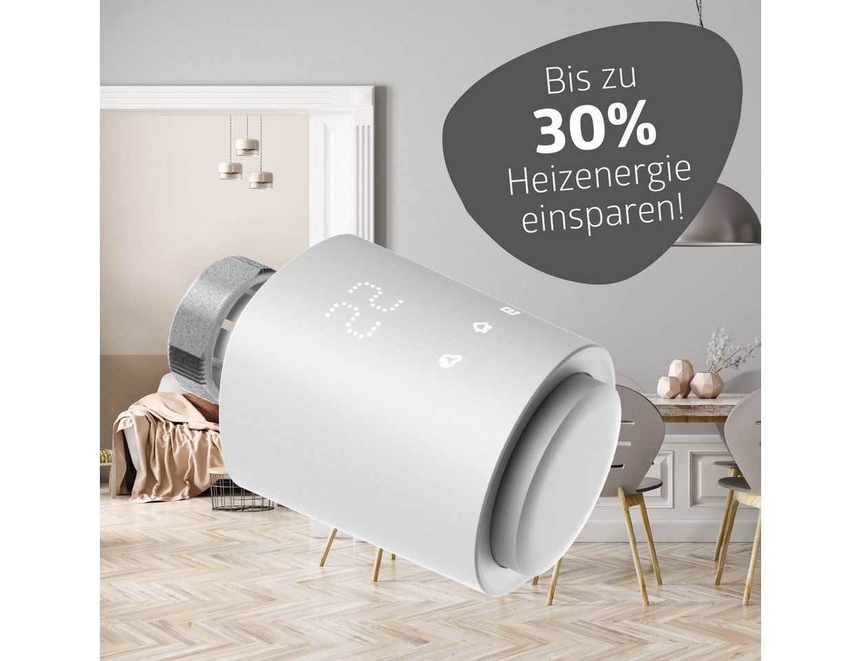 essentials Smart Home Solutions Heizkörperthermostat MATRIX standart, (8 St) – Bild 5 von 5