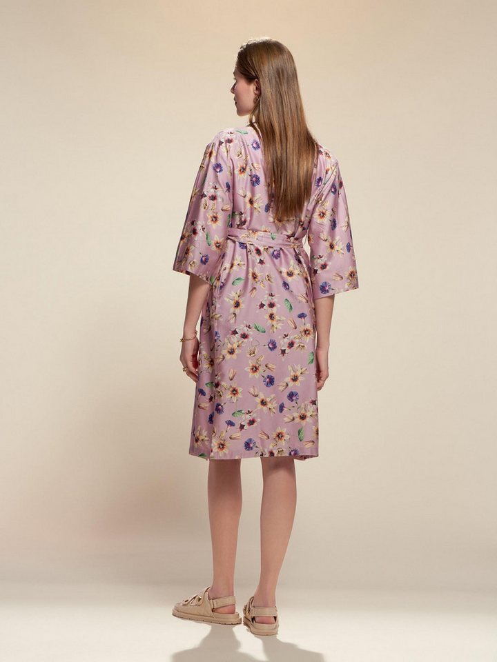 Essenza Kimono Sarai Fiorre, Kurzform, Kimono-Kragen, Gürtel, mit wunderschönem Blumenprint – Bild 4 von 5