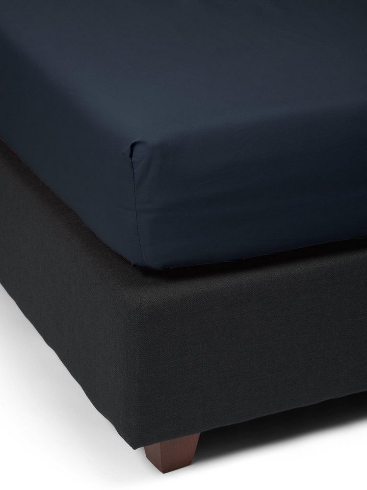 Essenza Spannbettlaken Premium Percale, Perkal, Gummizug: rundum, (1 Stück), Uni Baumwollperkal – Bild 3 von 5