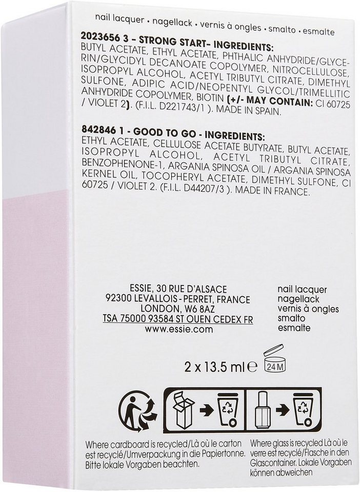 essie Nagellack-Set ROUTINE SET, mit natürlichen Inhaltsstoffen – Bild 4 von 5