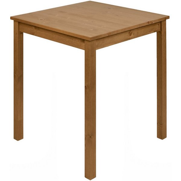 hagge home Esstisch hagge home Vesa, Küchentisch klein Kiefernholz massiv 68 x 68 x 75 cm Braun