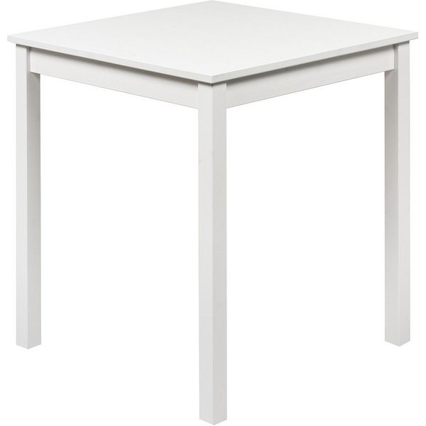 hagge home Esstisch hagge home Vesa, Küchentisch klein Kiefernholz massiv 68 x 68 x 75 cm Weiß