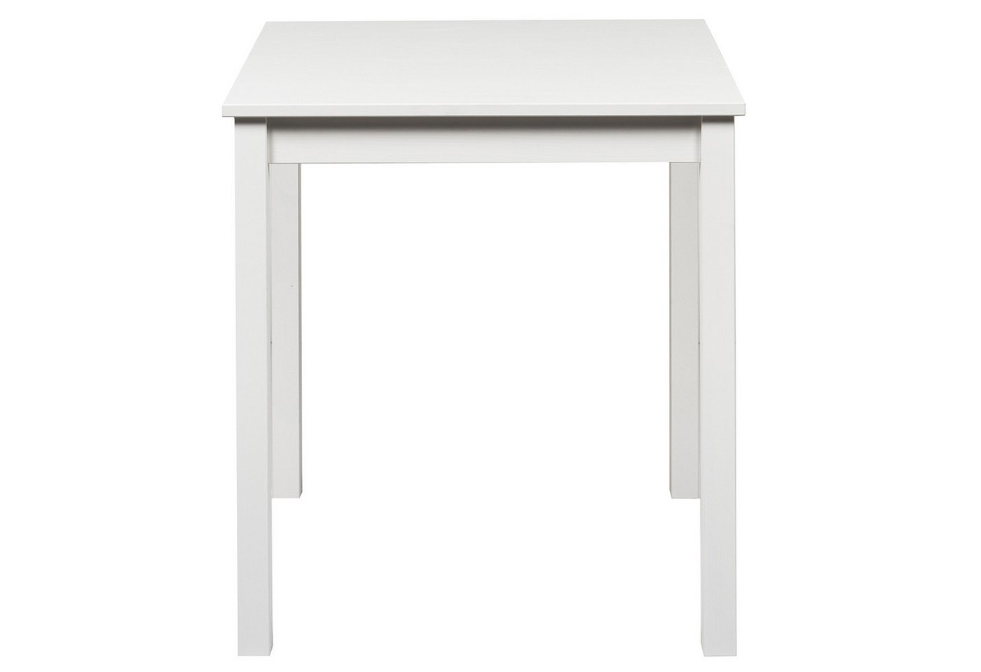 hagge home Esstisch hagge home Vesa, Küchentisch klein Kiefernholz massiv 68 x 68 x 75 cm Weiß – Bild 2 von 5