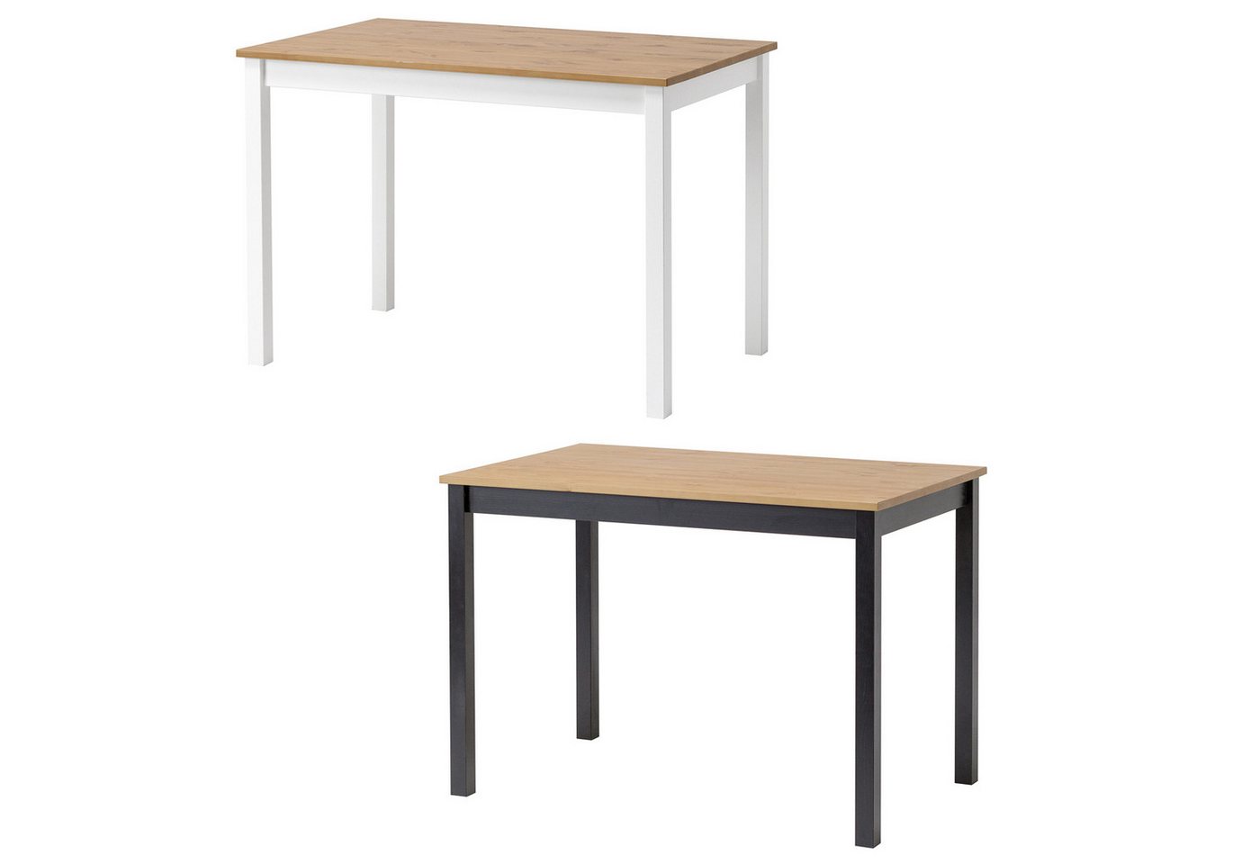 hagge home Esstisch hagge home Vesa, Küchentisch Schreibtisch klein Kiefernholz massiv 110 x 68 x 75 cm – Bild 3 von 4