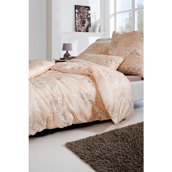 Estella Bettwäsche Gregorio in Gr. 135x200 oder 155x220 cm, Jersey, 2 teilig, elegante Bettwäsche aus Baumwolle, Bettwäsche mit Reißverschluss